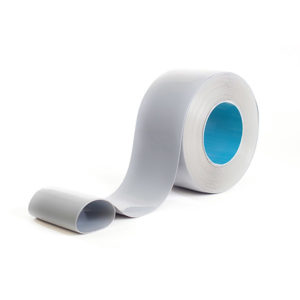 Roll of grey pvc strip curtain
