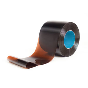 Dark brown welding strip curtain roll