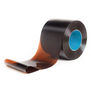 Dark brown roll of welding bronze pvc roll