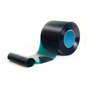 Black roll of PVC strip curtain