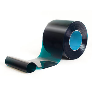 Clear green welding curtain strip roll