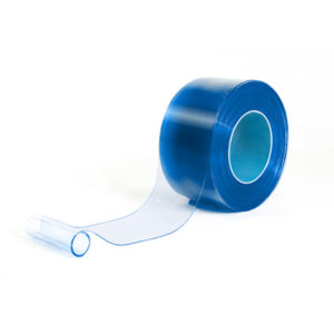 Clear blue pvc strip curtain