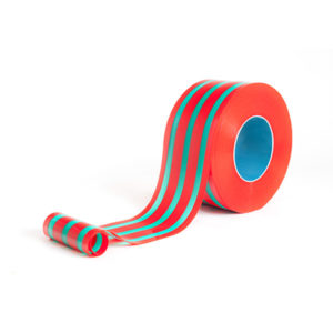 Red and turquoise glowstrip pvc strip curtain roll