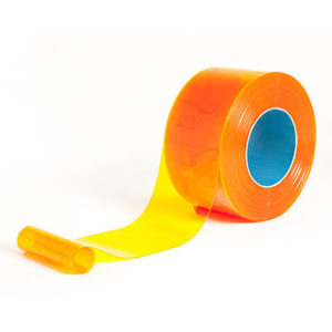 Orange pvc strip curtain roll