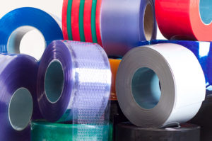various rolls of pvc strip