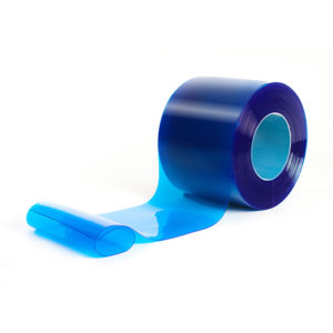 Dark blue roll of pvc strip curtain