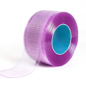 Roll of purple anti microbial pvc strip curtain